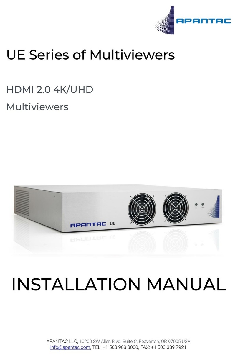 Apantac UE Series User manual