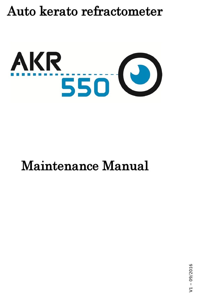 Essilor AKR 550 Maintenance manual