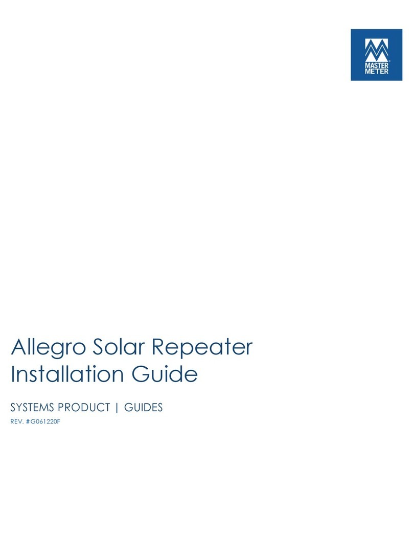 Master Meter Allegro Solar Repeater installation guide