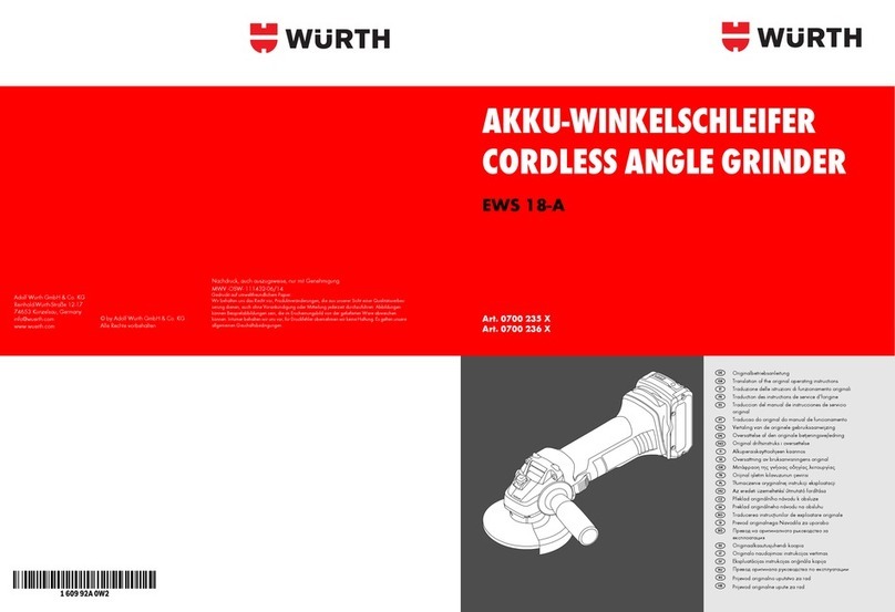 Würth EWS 18-A Quick guide
