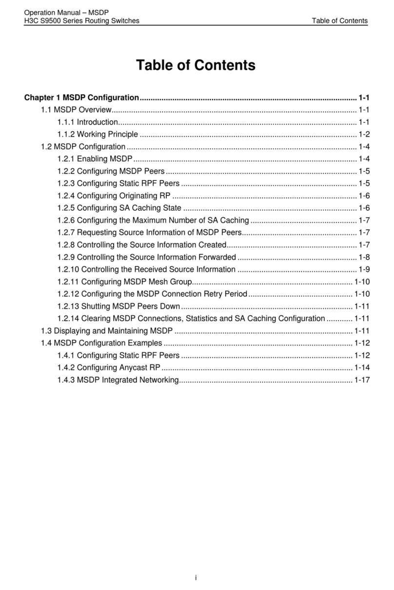 H3C S9500 Series Operation manual