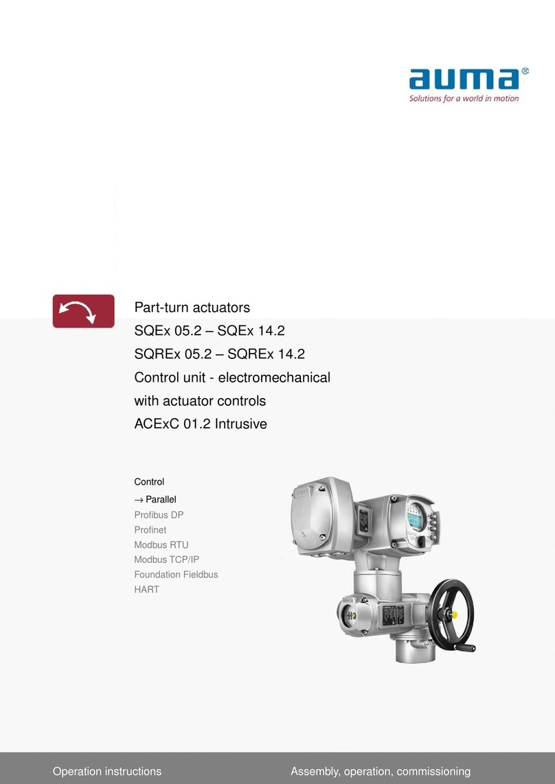 AUMA SQEx 05.2 User manual