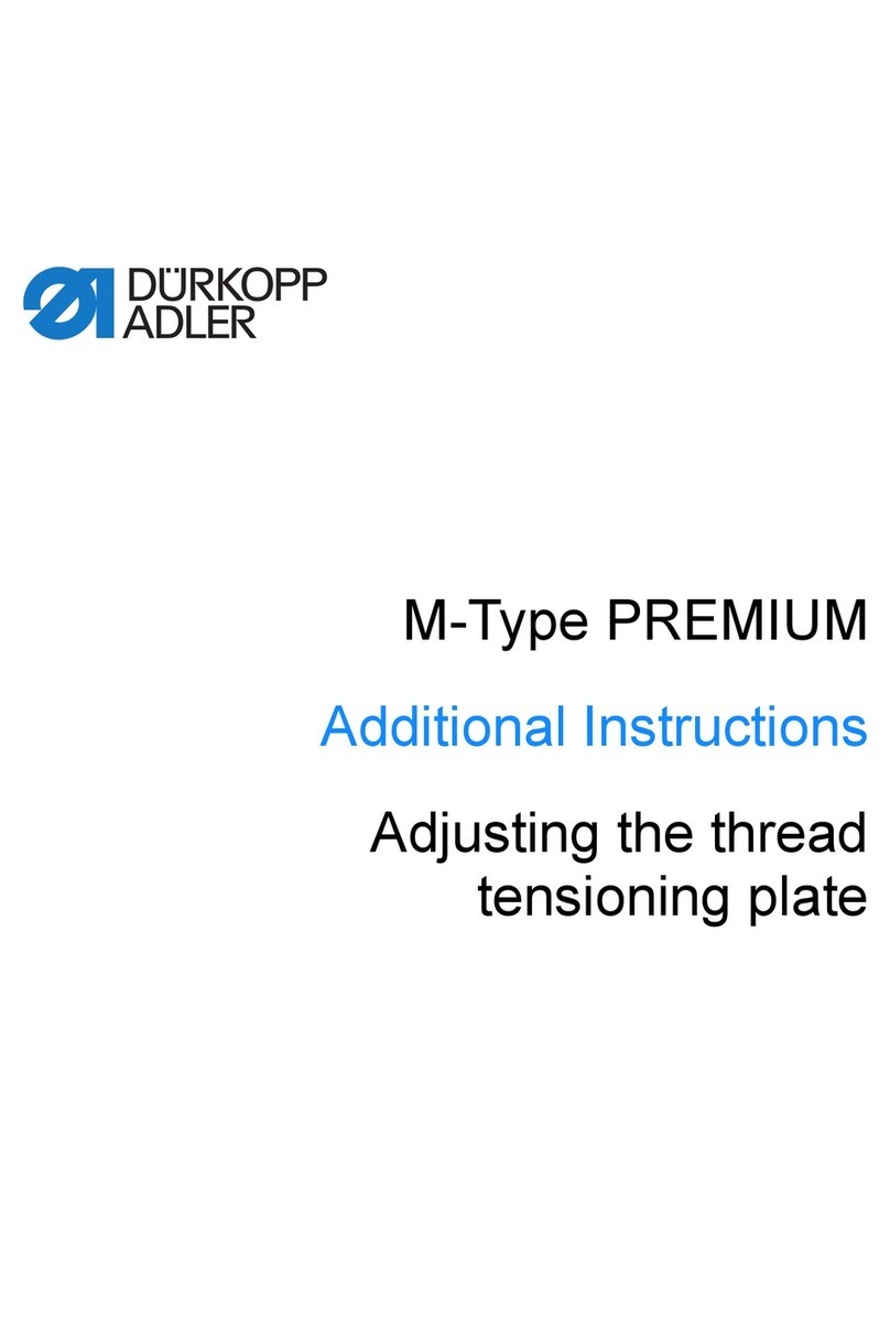 DURKOPP ADLER M-Type Premium Series Operating manual