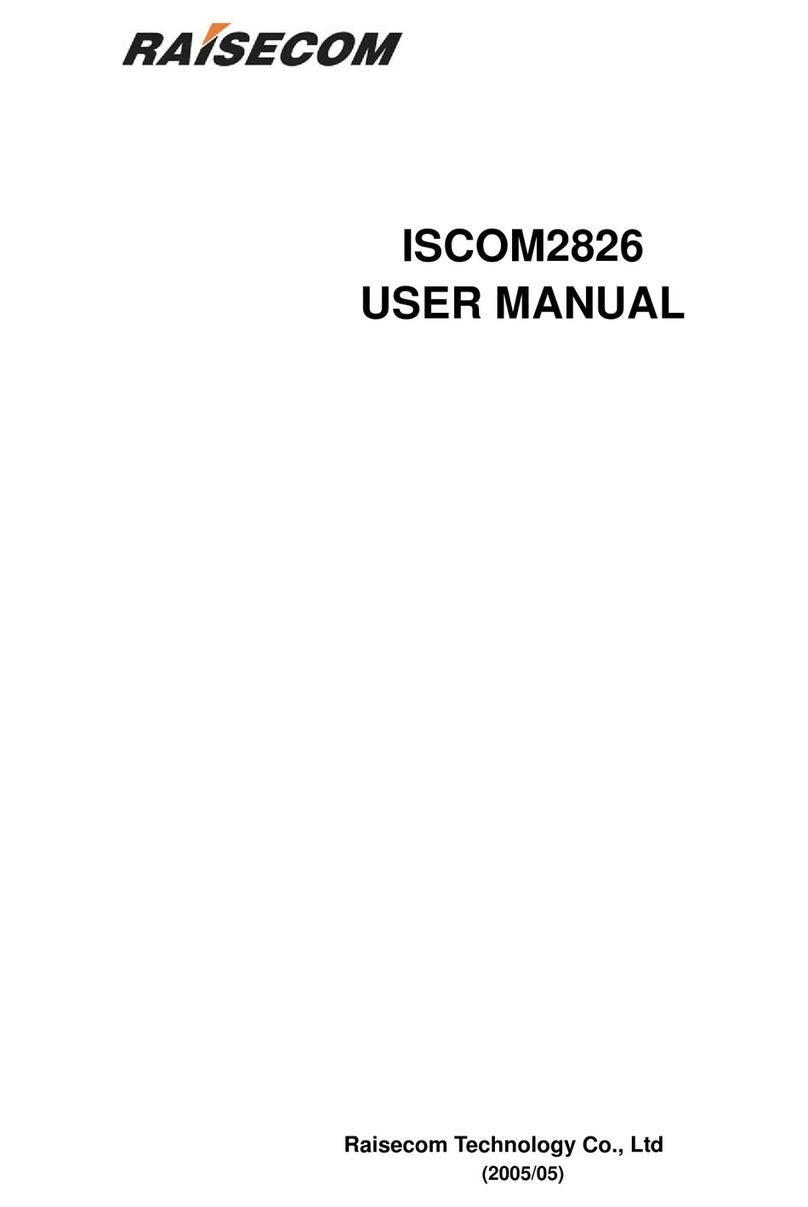 Raisecom ISCOM2826 user manual