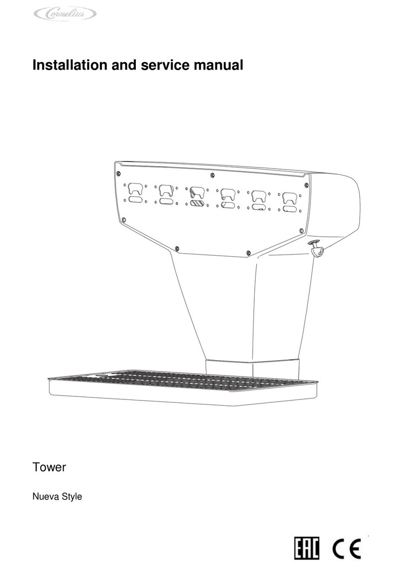 Cornelius Nueva Style Installation and service manual