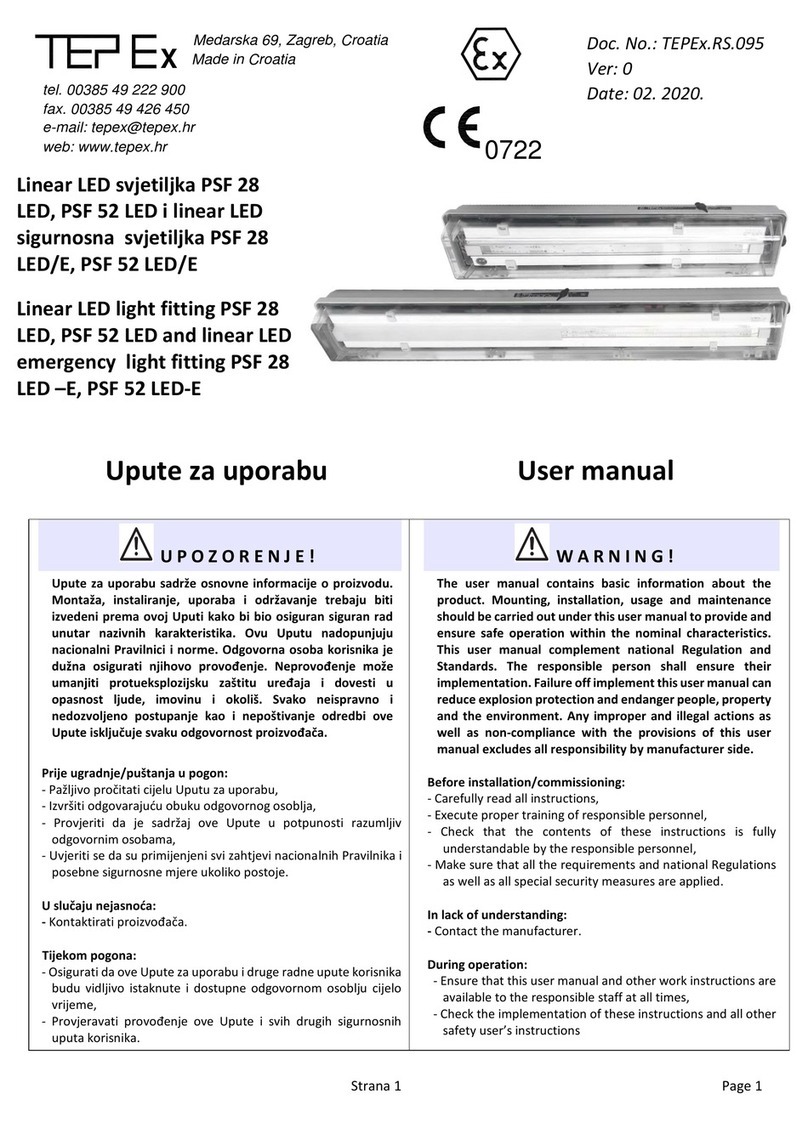 Tepex PSF 28 LED user manual