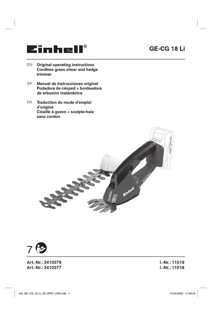 EINHELL GE-CG 18 Li User manual