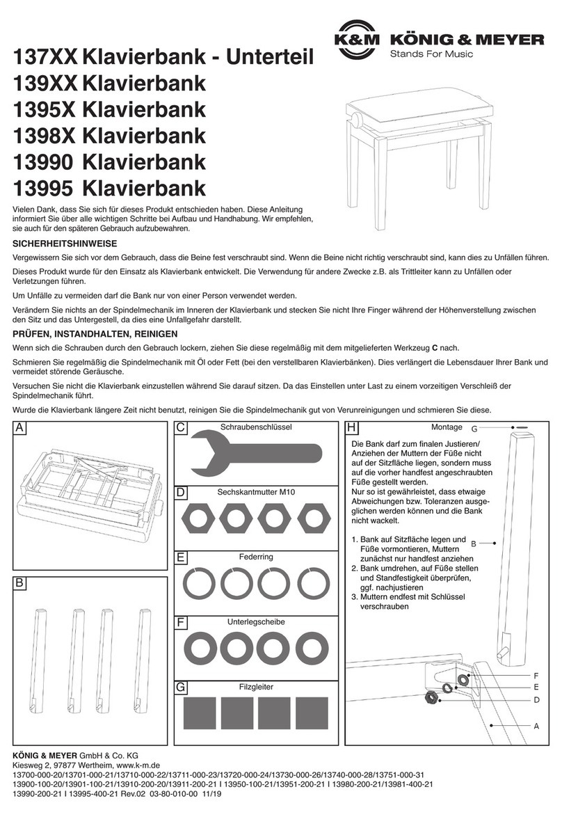 Konig & Meyer 137 Series User manual