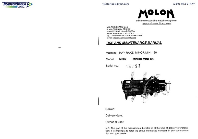 Molon MINI 120 Use and maintenance manual