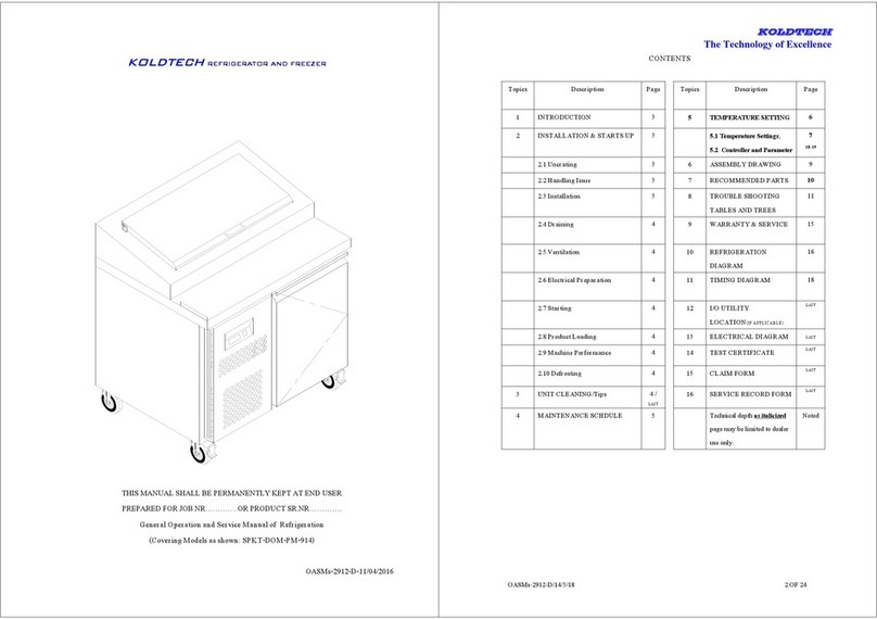KOLDTECH SPKT-DOM-PM-914 manual
