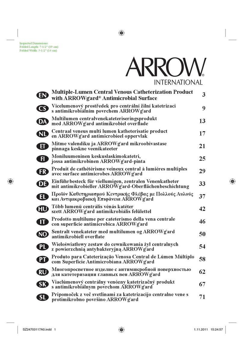 Arrow International Multiple-Lumen Central Venous... manual Arrow International Multiple-Lumen Central Venous... manual