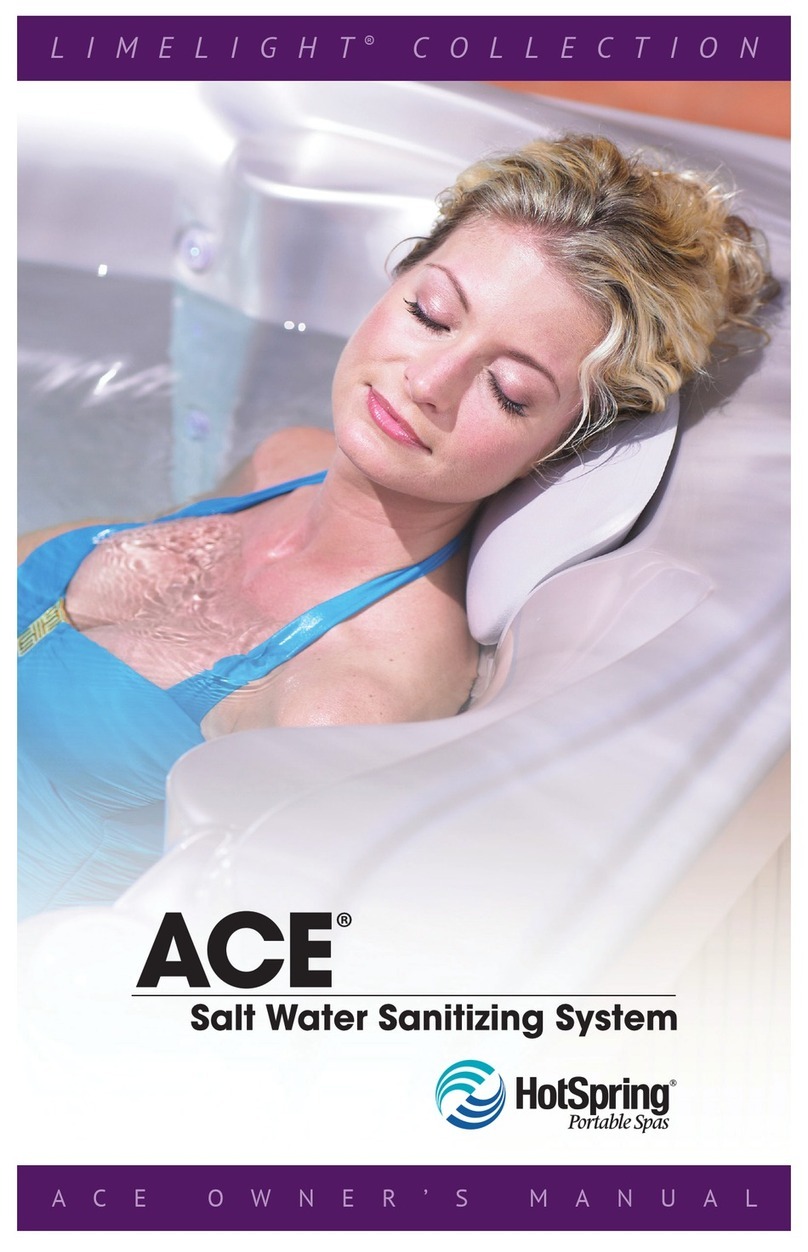 HotSpring LIMELIGHT COLLECTION Ace User manual