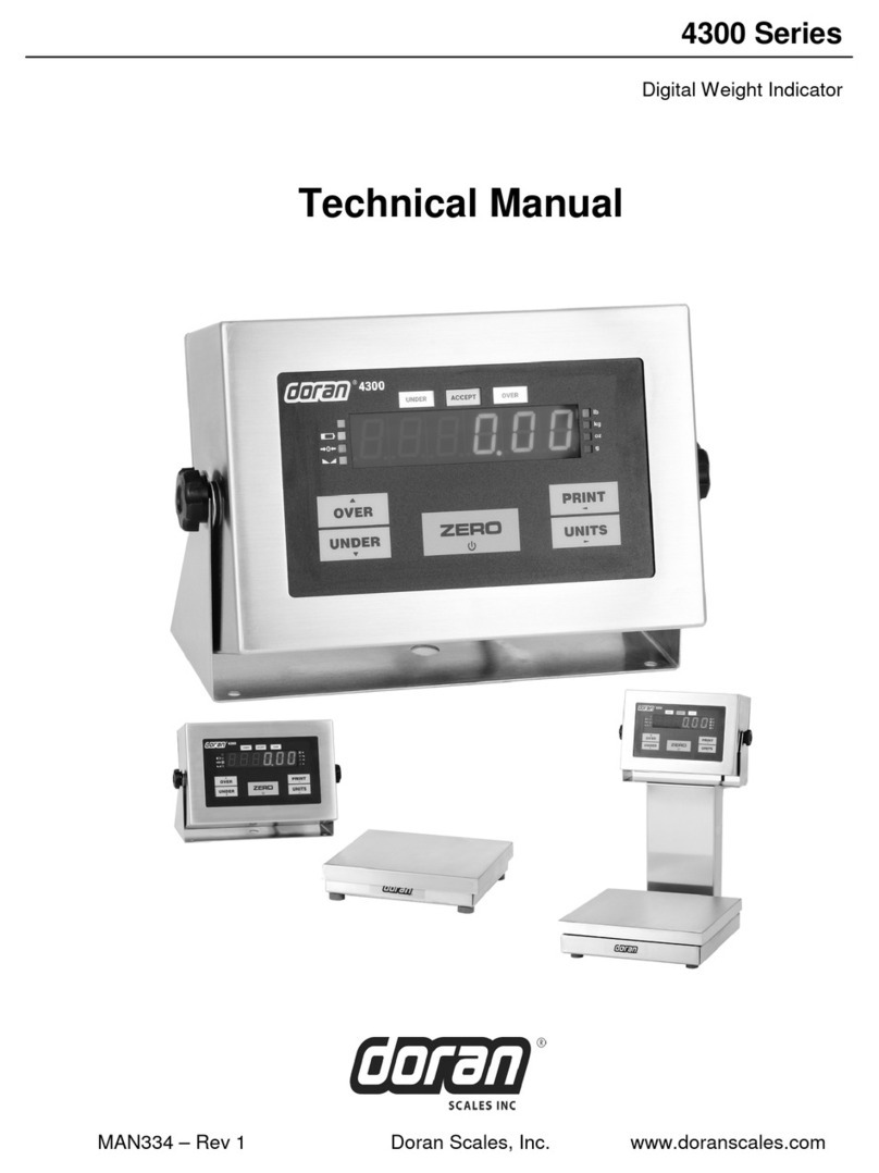 Doran Scales 4300 Technical manual Doran Scales 4300 Technical manual