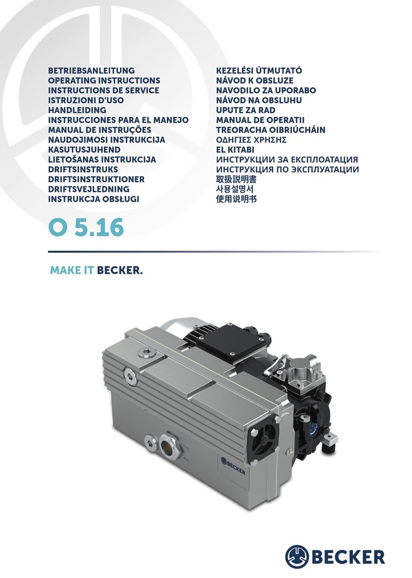 Becker O 5.16 operating instructions