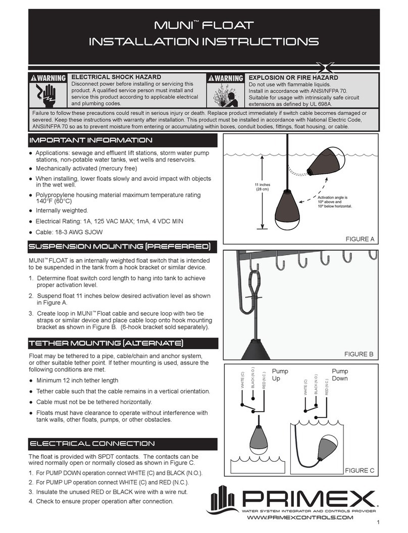 Primex MUNI Float installation instructions Primex MUNI Float installation instructions