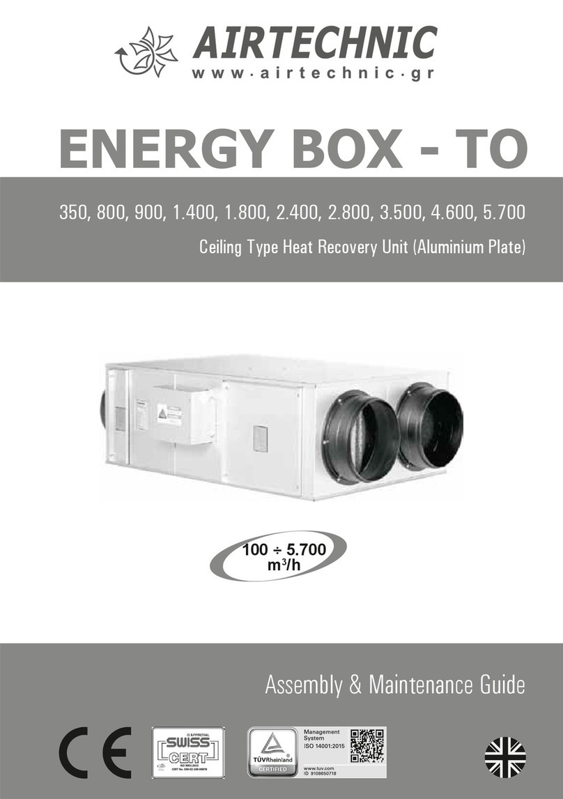 AirTechnic ENERGY BOX - TO 350 Quick guide