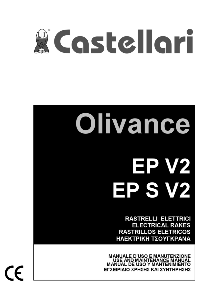 Castellari Olivance EP V2 Use and maintenance manual