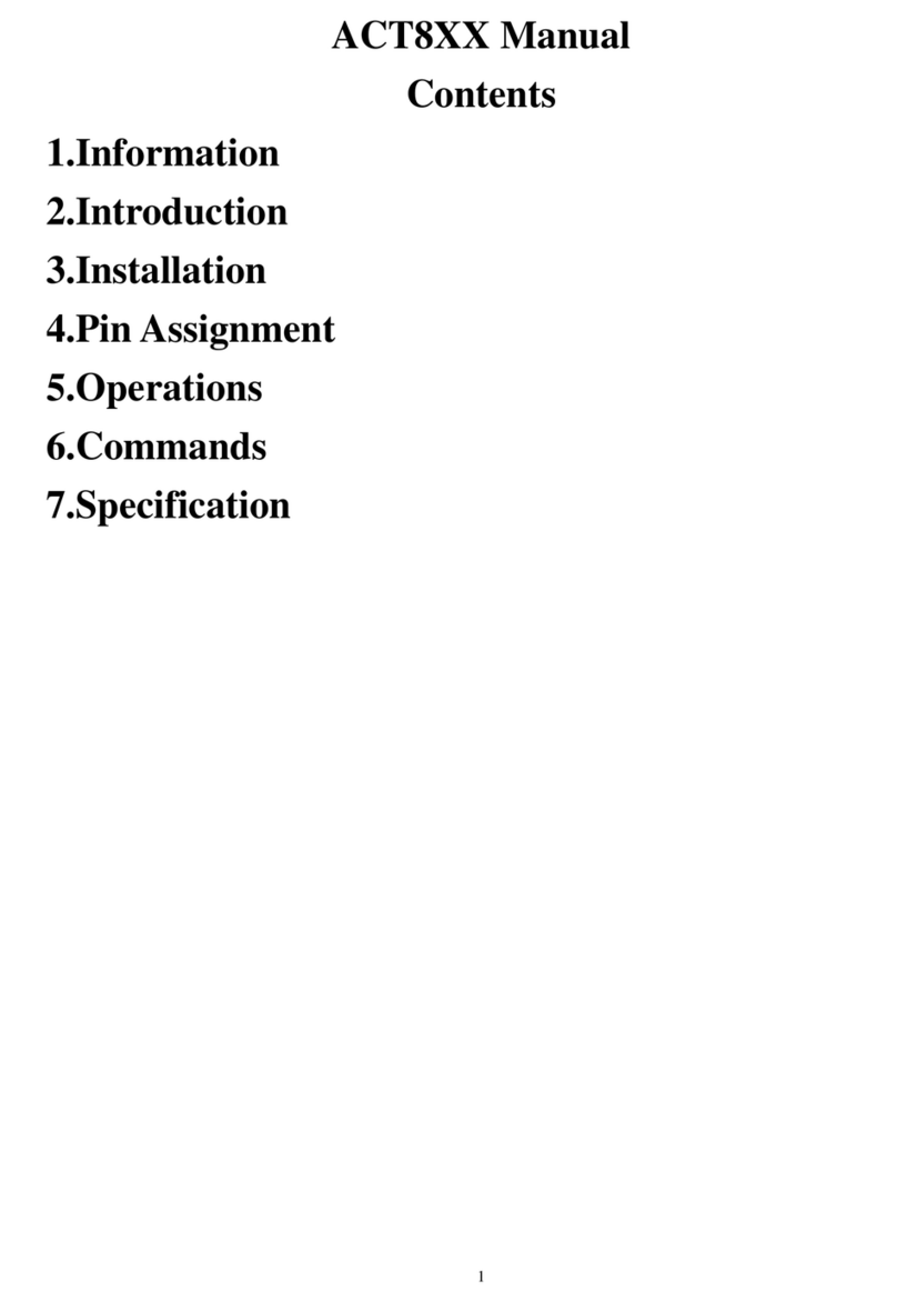 JW-System ACT8 Series manual