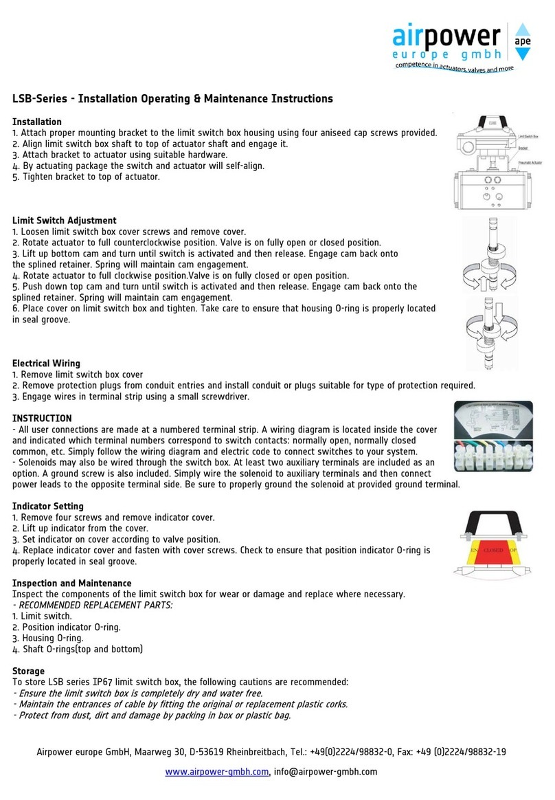 AirPower LSB Series Installation, operating, & maintenance instructions AirPower LSB Series Installation, operating, & maintenance instructions