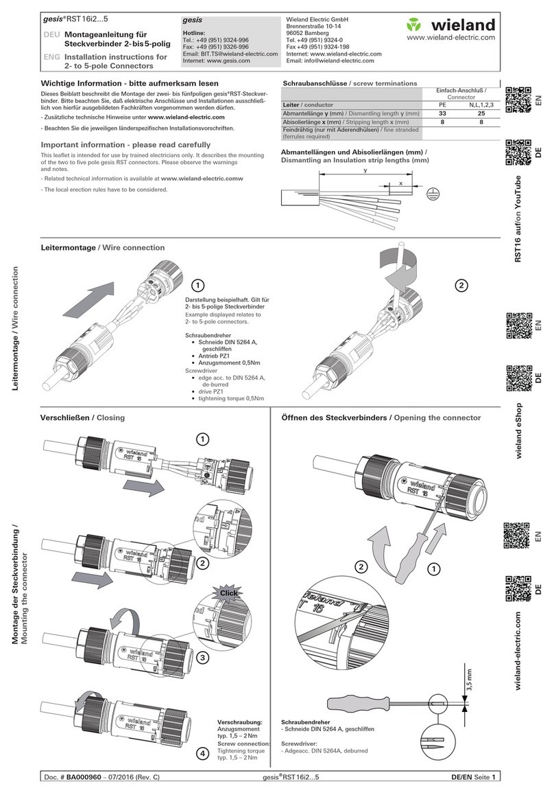 weiland gesis RST 16i2 5 Series installation instructions