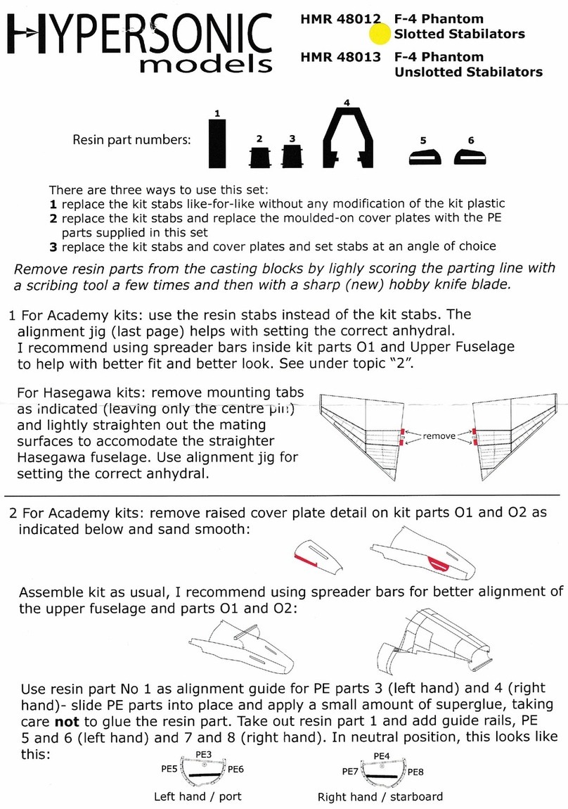 Hypersonic Models HMR 48012 instructions
