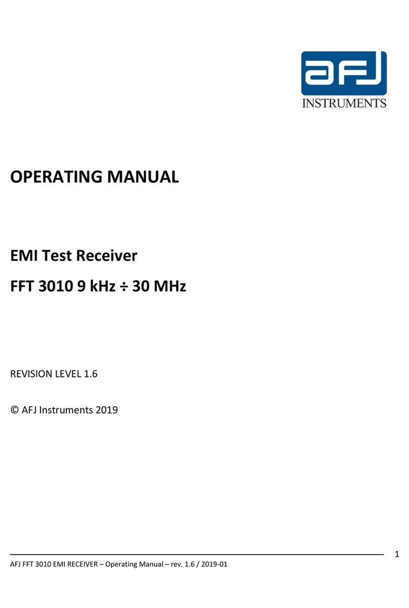 AFJ Instruments FFT 3010 operating manual