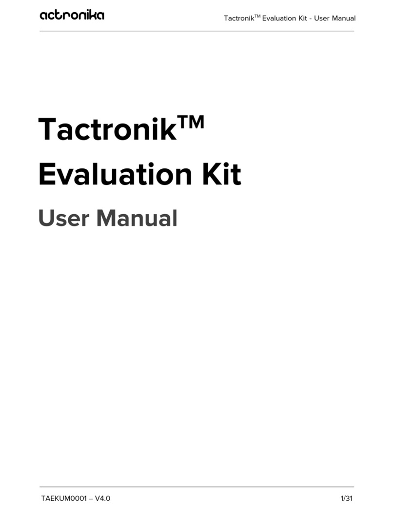 Actronika Tactronik Evaluation Kit user manual