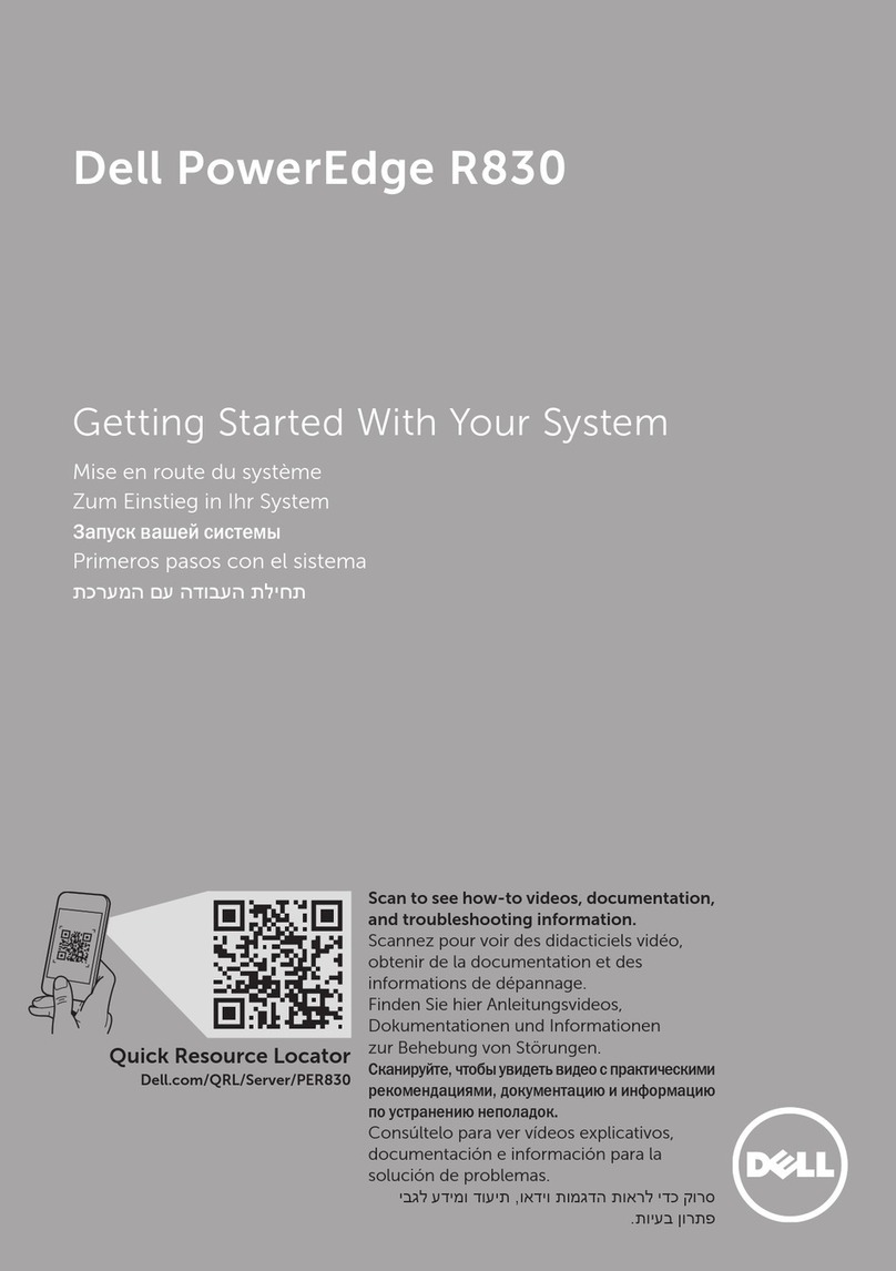 Dell PowerEdge R830 User manual