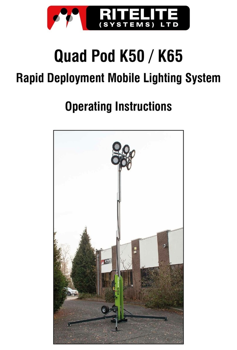 Ritelite Quad Pod K50 operating instructions