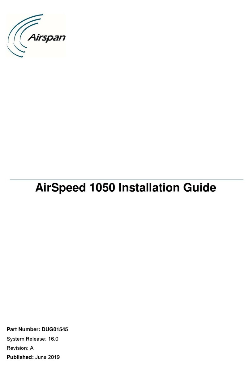 Airspan AirSpeed 1050 Series installation guide