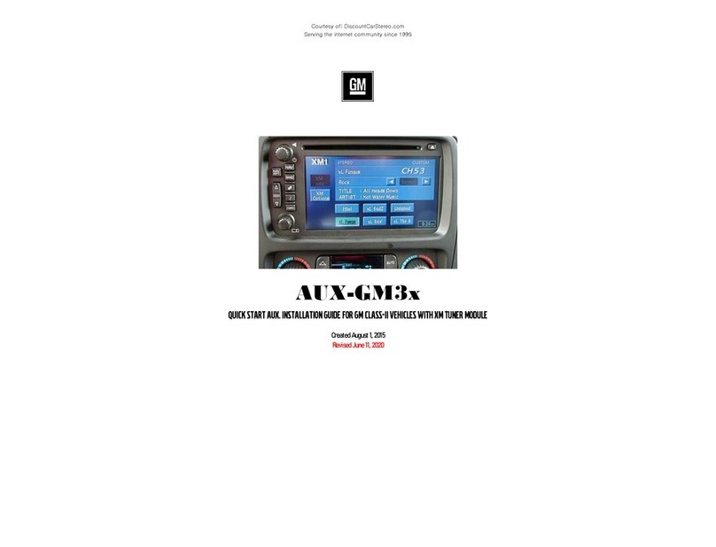 GMC AUX-GM3x installation guide