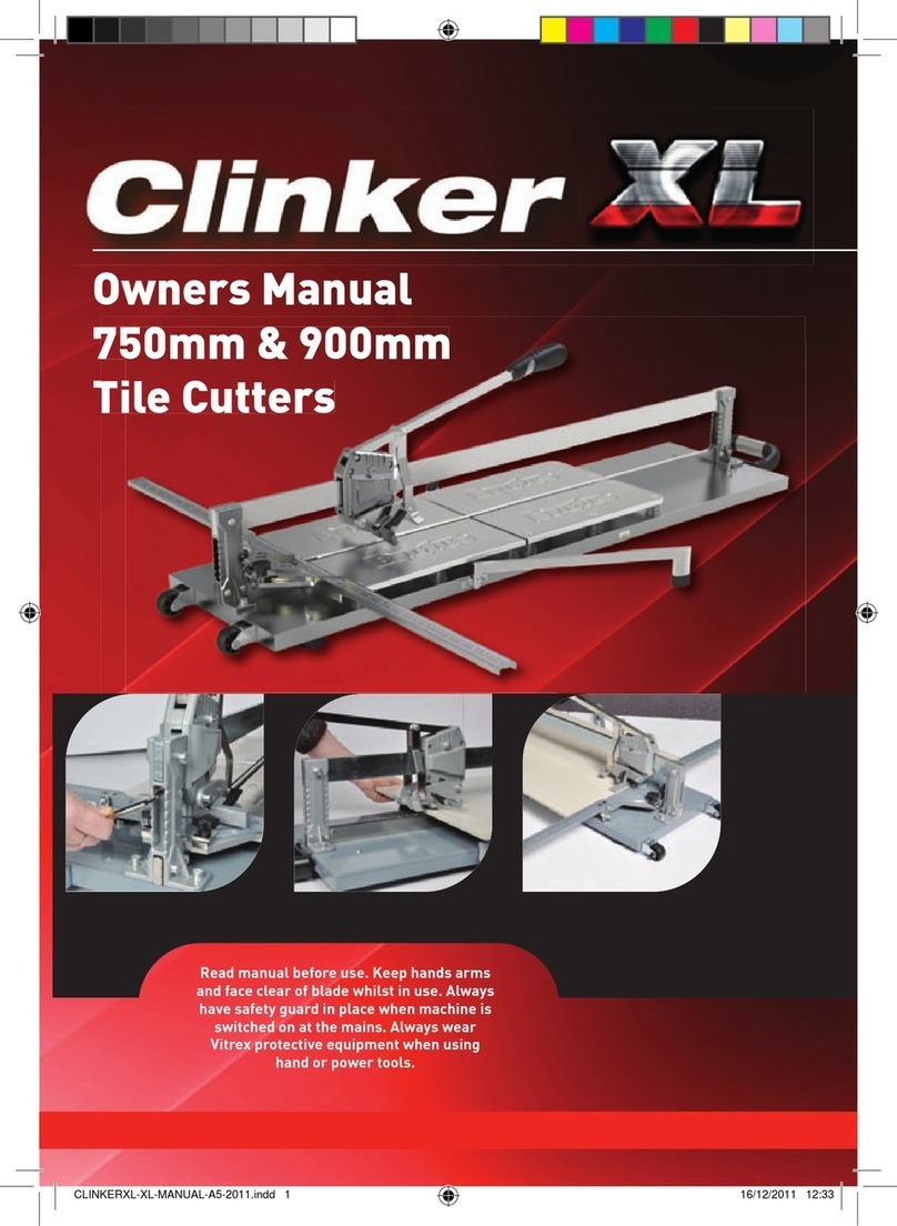 QEP Vitrex Clinker XL User manual