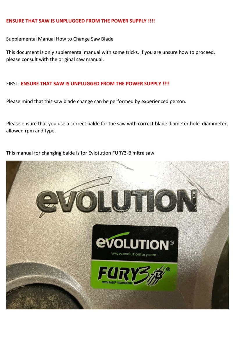 Evolution Fury3-B Owner's manual