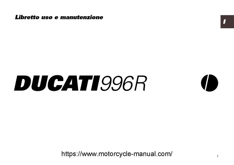 Ducati 996R 2001 User manual