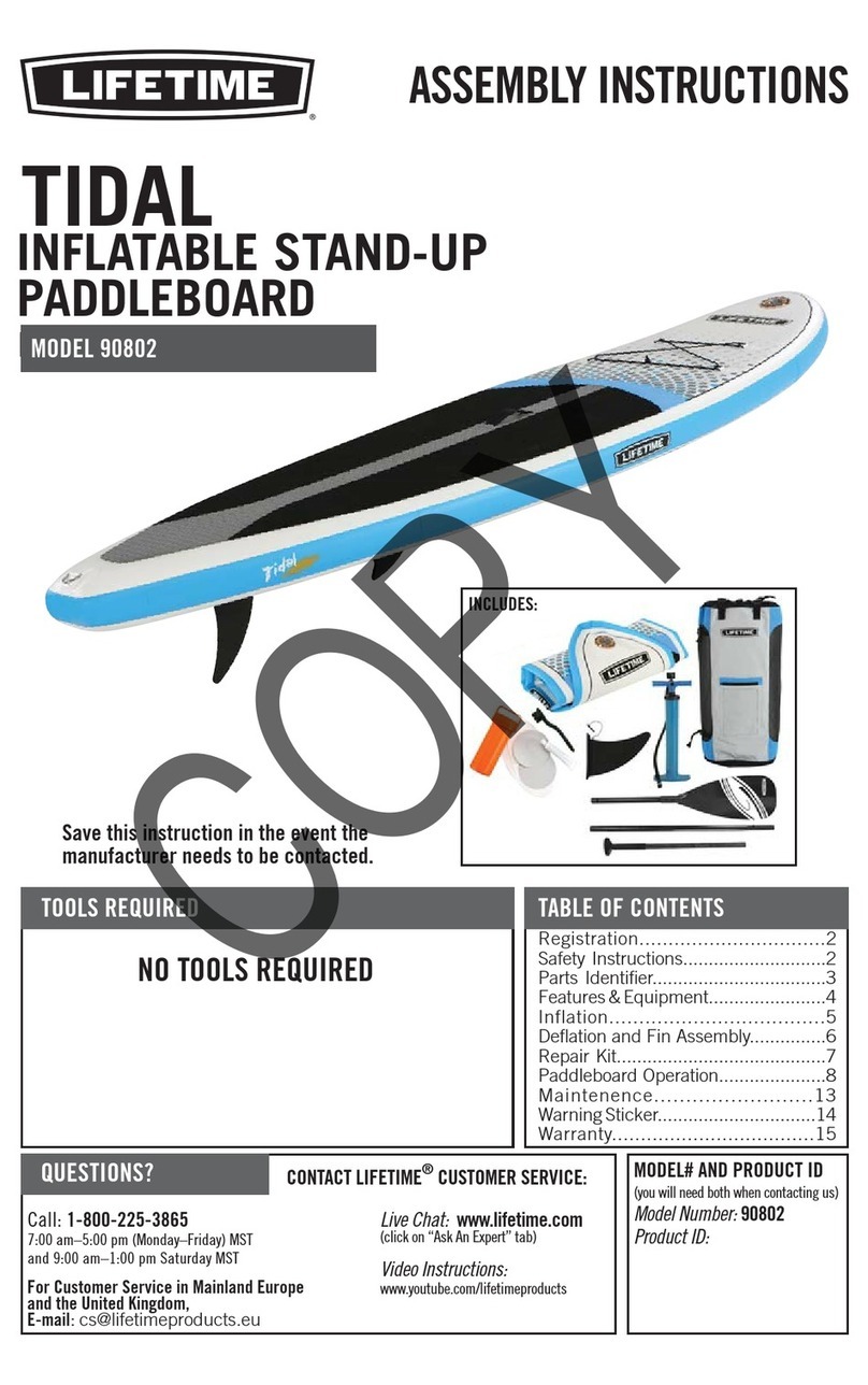 Lifetime TIDAL 90802 Assembly instructions