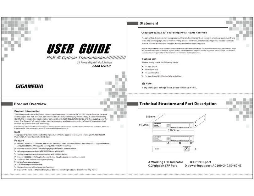 GIGAMEDIA GGM GS16P user guide