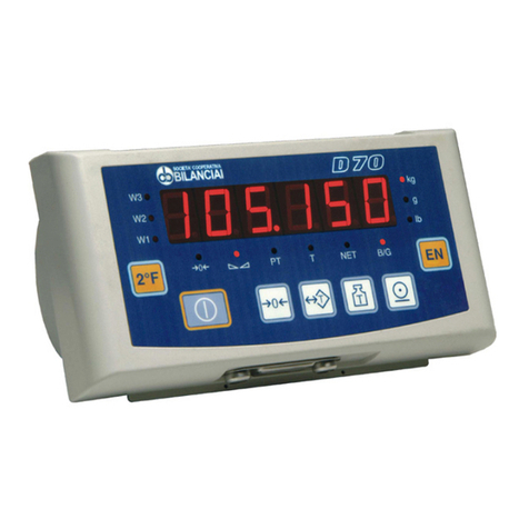 Bilanciai D70 Use and maintenance manual