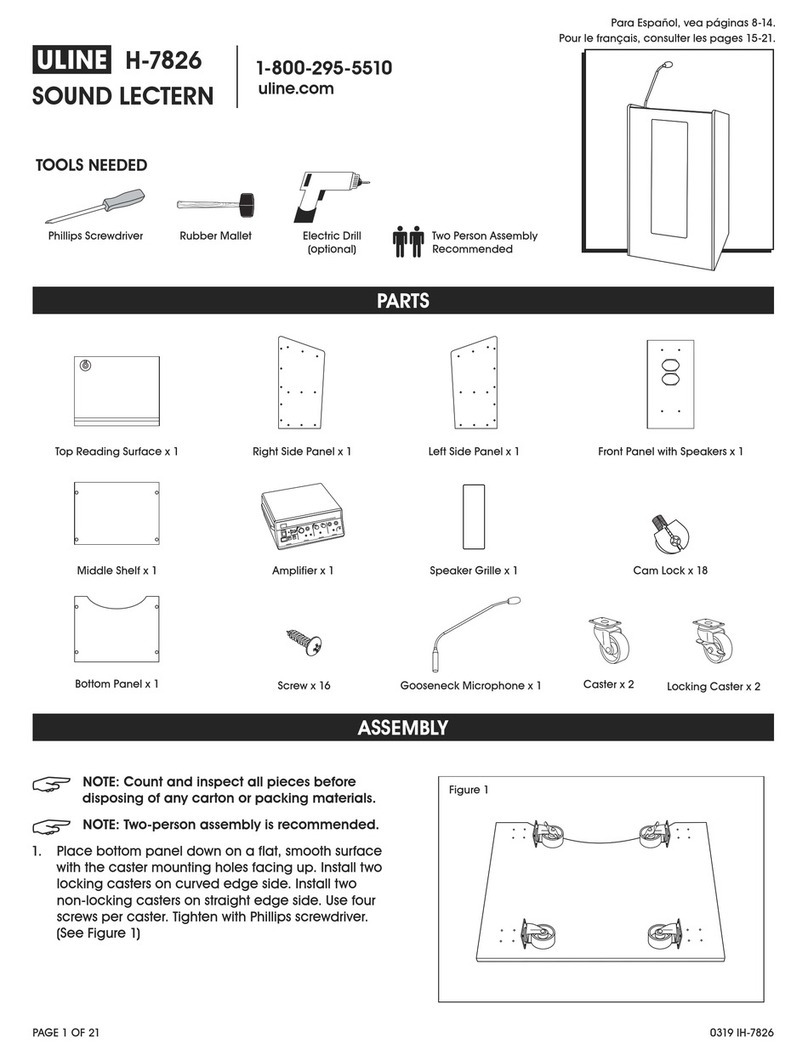 U-Line H-7826 User manual