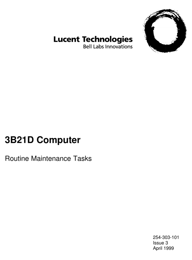 BELL LABS INNOVATIONS Lucent Technologies 3B21D Routine Maintenance Tasks