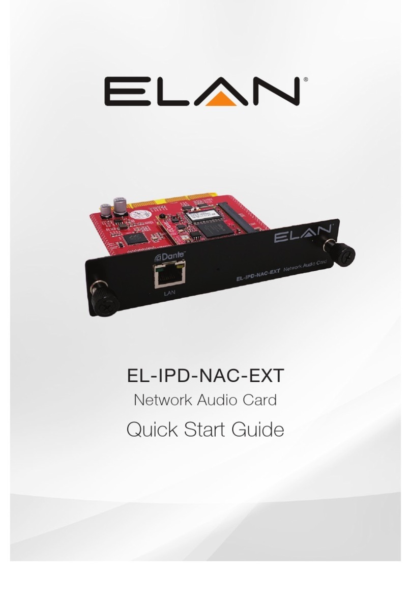 Elan EL-IPD-NAC-EXT User manual
