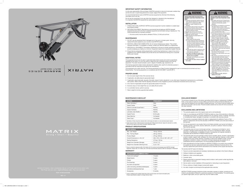 Matrix MAGNUM SERIES User manual
