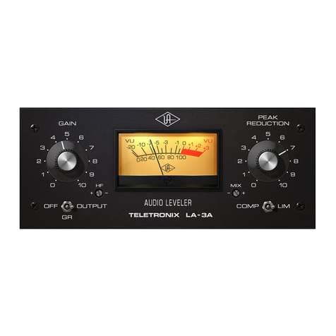 Universal Audio LA-3A operating instructions