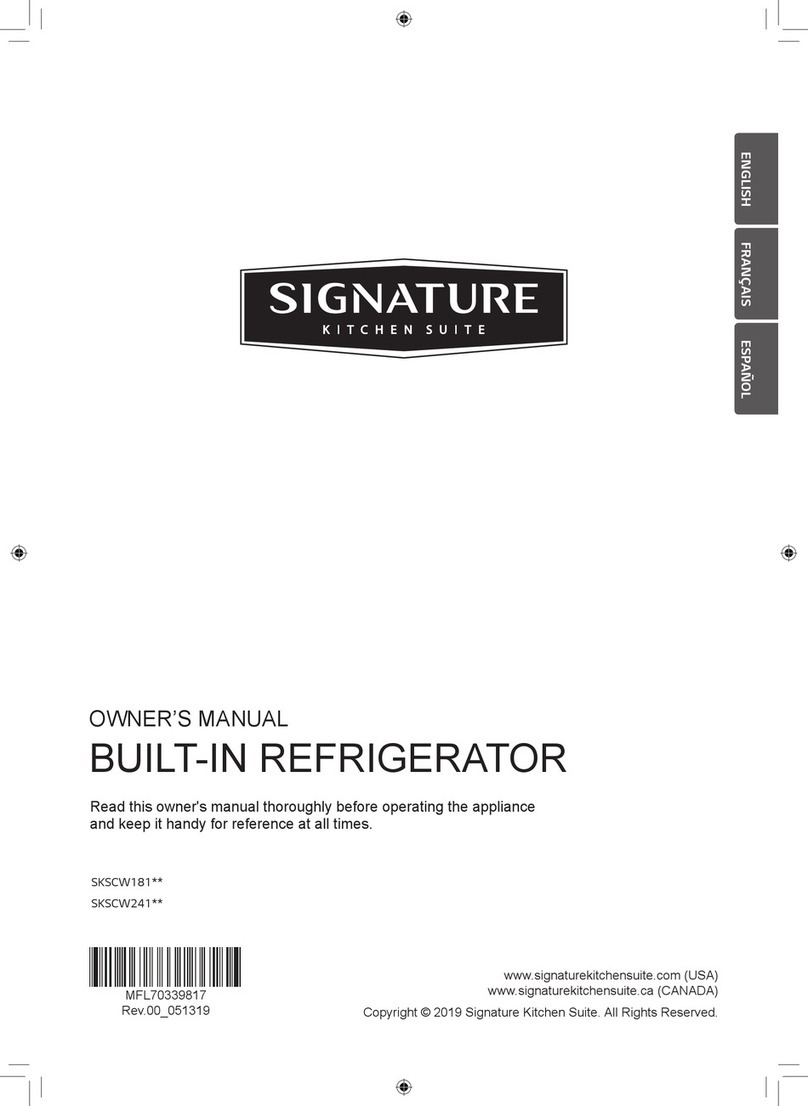 Signature Kitchen Suite SKSCW181 Series owner's manual