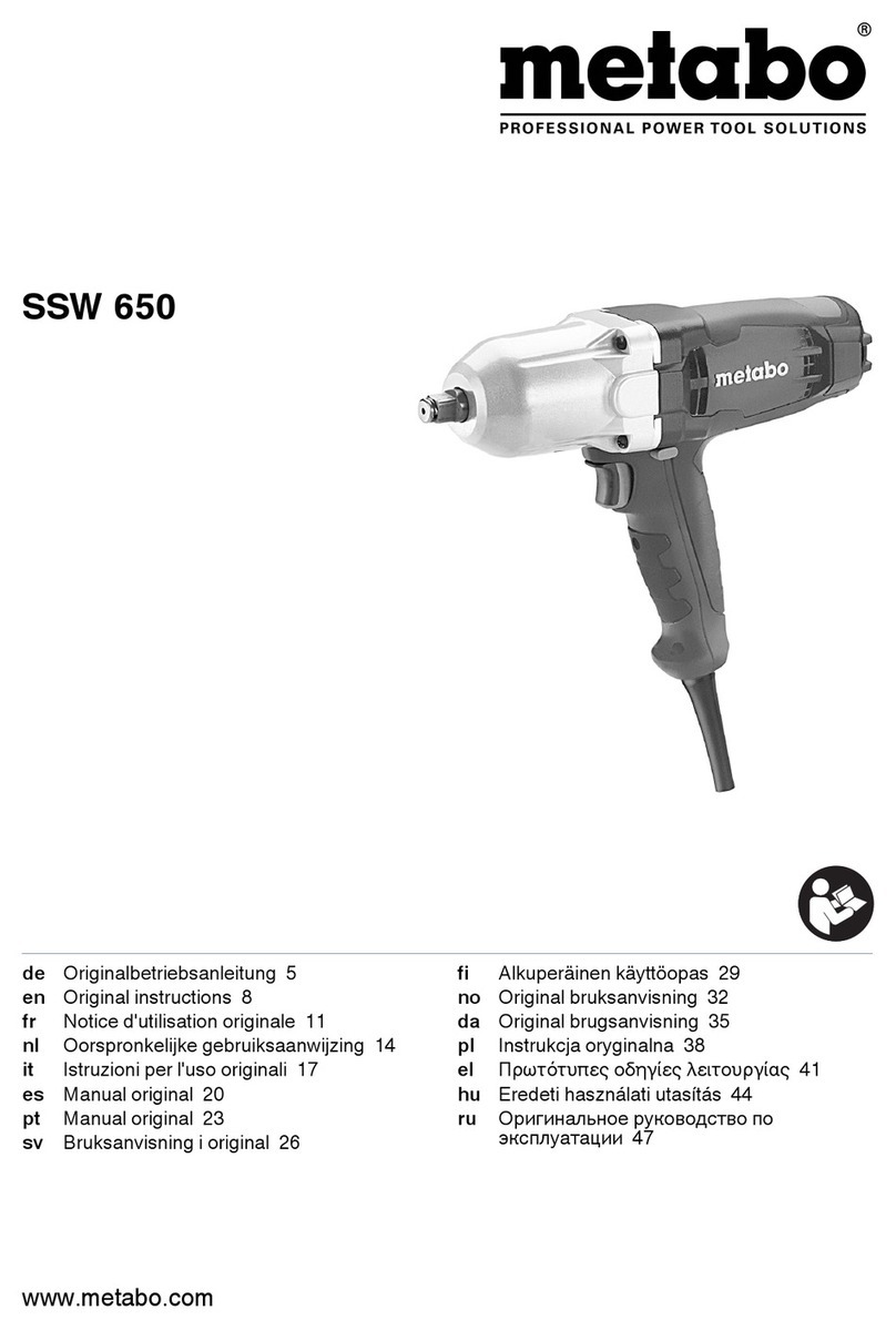 Metabo SSW 650 Original instructions