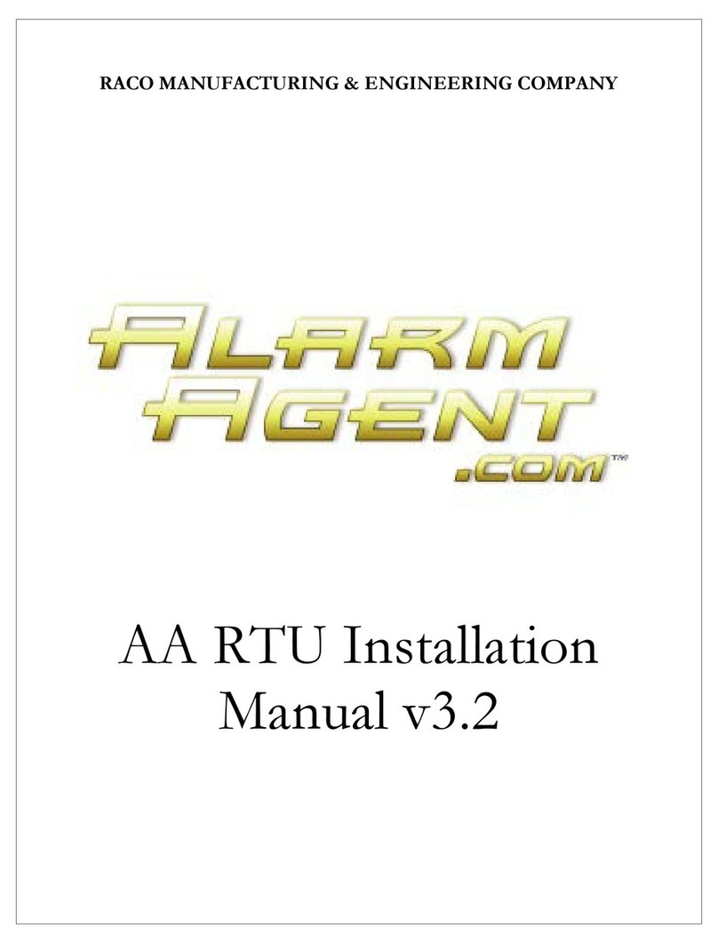 Raco AlarmAgent.com AA-102DC installation manual