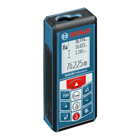 Bosch GLM 80 Professional User manual Bosch GLM 80 Professional User manual