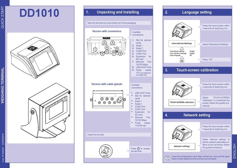 Bilanciai DD1010 quick start