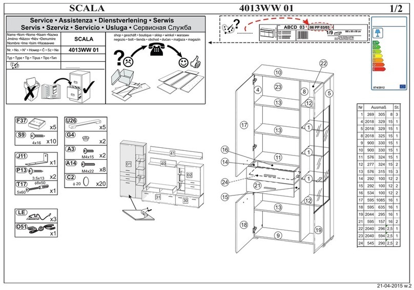 WOHNconcept SCALA 4013WW 01 manual