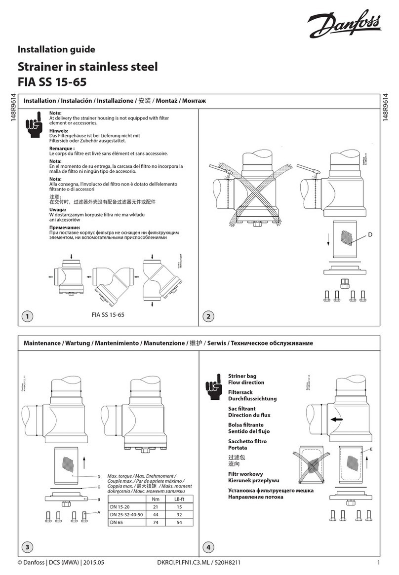 Danfoss FIA SS 15-65 User manual