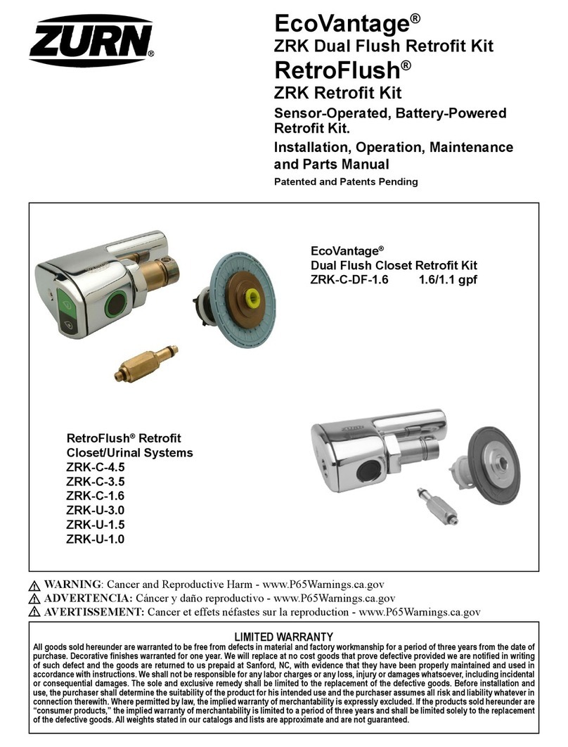 ZURN EcoVantage User manual ZURN EcoVantage User manual